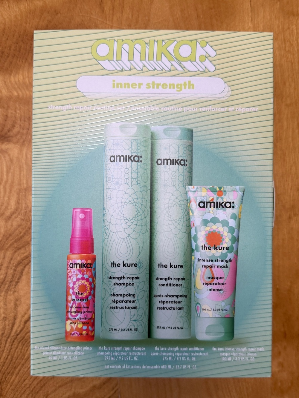 amika Inner Strength The Kure Strength Repair Shampoo + Conditioner Set